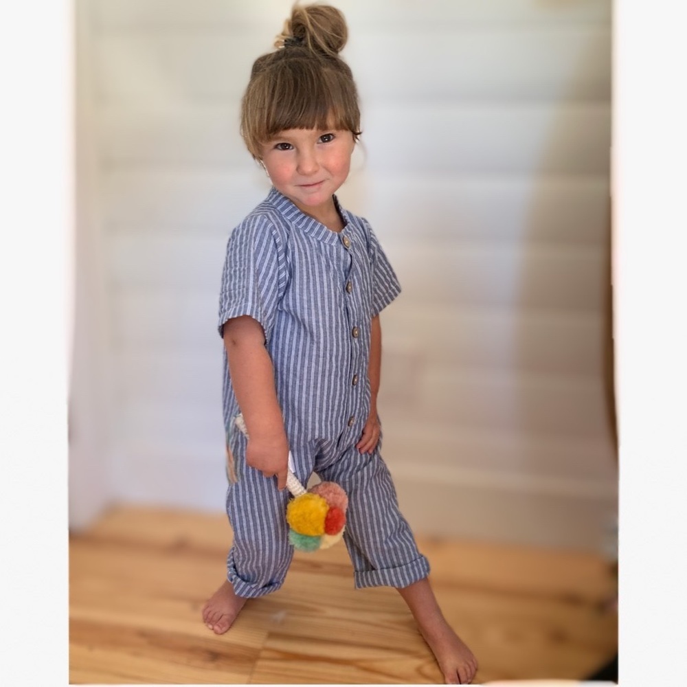 Knotted Firn Romper - gender neutral